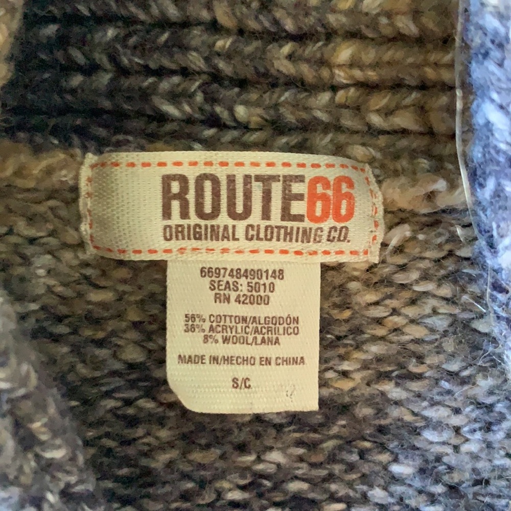 Route 66 button up sweater - Picture 2 of 4